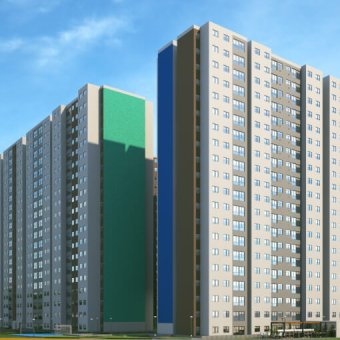 Feliciti Etapa 2: vista exterior de las torres residenciales
